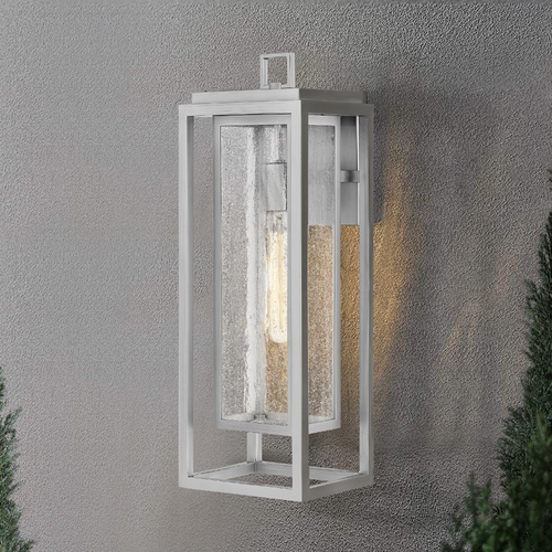 Republic 20-Inch Satin Nickel Outdoor Wall Light by Hinkley Lighting