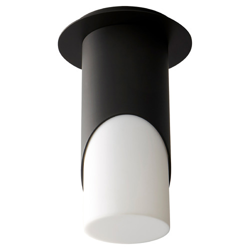 Ellipse Large LED Acrylic Ceiling Mount in Black by Oxygen Lighting