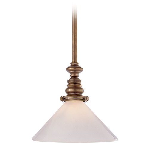 Visual Comfort Signature Collection E.F. Chapman Boston Pendant in Antique Brass by Visual Comfort Signature SL5125HABWG1