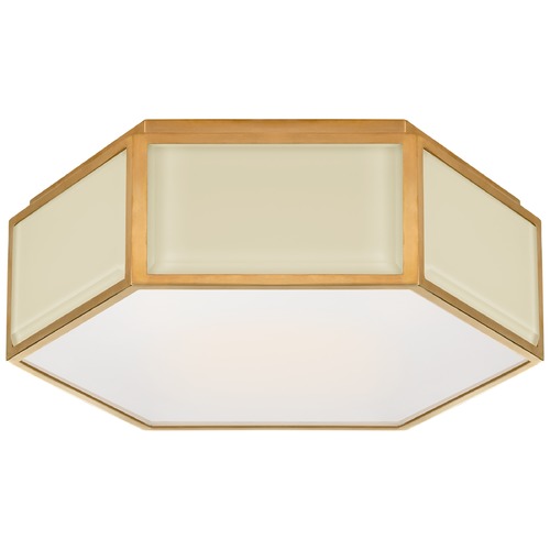 Visual Comfort Signature Collection Kate Spade New York Bradford Flush Mount in Cream by Visual Comfort Signature KS4120CRESBFG