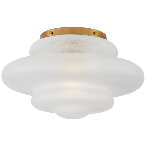 Visual Comfort Signature Collection Kelly Wearstler Tableau Flush Mount in Antique Brass by Visual Comfort Signature KW4271ABVG