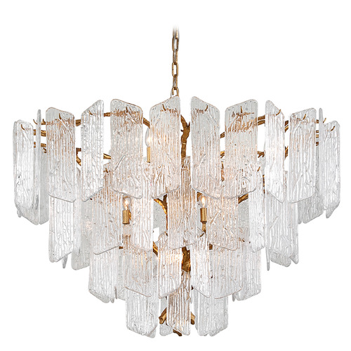 Corbett Lighting Piemonte Gold Leaf Chandelier