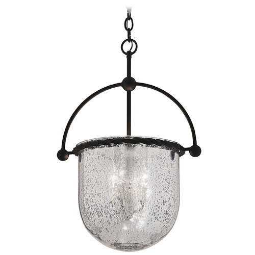 Troy Lighting Mercury Old Iron Pendant Light with Bowl / Dome Shade