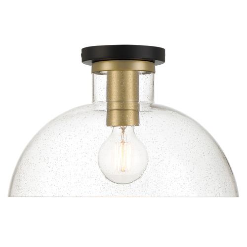 Designers Fountain Nova Matte Black Semi-Flushmount Light