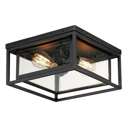 Cabana VX 2-Light Outdoor Flush Mount in Black by Maxim Lighting