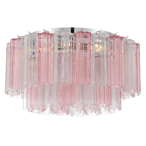 Crystorama Lighting Addis Polished Chrome Flushmount Light