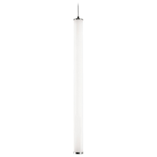 Afx Lighting Caden Satin Nickel LED Mini-Pendant Light with Cylindrical Shade