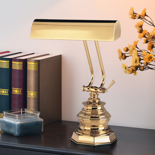 Piano Lamp in Polished Brass by House of Troy Lighting