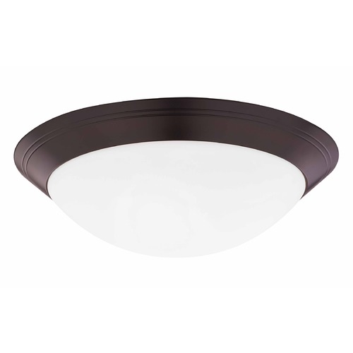 Bronze Flush Mount Ceiling Light 16-Inch Wide