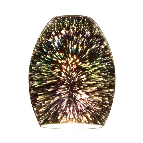 Burst Oblong Glass Bell Lampshade 6.25 In. GL1034-B