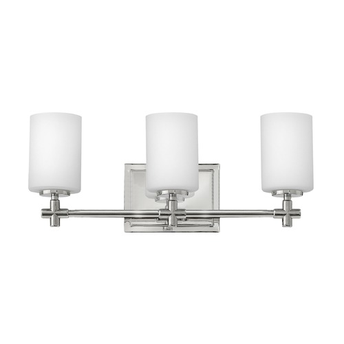 Hinkley Laurel 3-Light Polished Nickel Bath Light by Hinkley Lighting 57553PN