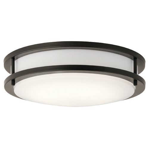 Kichler Lighting 11.75-Inch LED Flush Mount in Olde Bronze 3000K by Kichler Lighting 10784OZLED