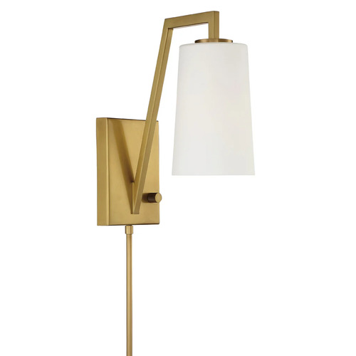 Avon Wall Task Light in Aged Brass by Crystorama Lighting