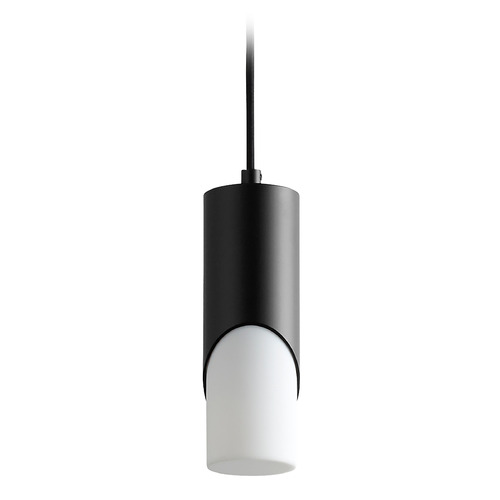 Oxygen Ellipse 9-Inch LED Glass Pendant in Black by Oxygen Lighting 3-667-115