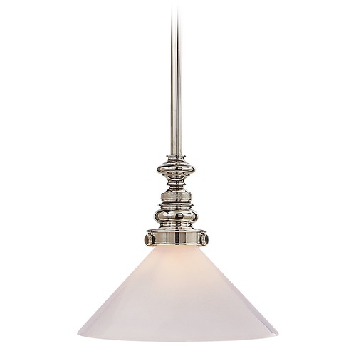 Visual Comfort Signature Collection E.F. Chapman Boston Pendant in Polished Nickel by Visual Comfort Signature SL5125PNWG1