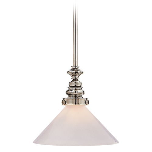 E.F. Chapman Boston Pendant in Polished Nickel by Visual Comfort Signature