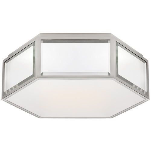 Visual Comfort Signature Collection Kate Spade New York Bradford Flush Mount in Mirror by Visual Comfort Signature KS4120MIRPNFG