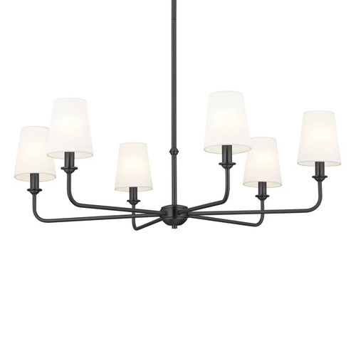 Kichler Lighting Pallas 6-Light Chandelier in Black by Kichler Lighting 52516BK
