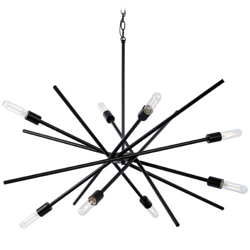 Progress Lighting Progress Lighting Foster 5-Light Matte Black Chandelier P400109-31M