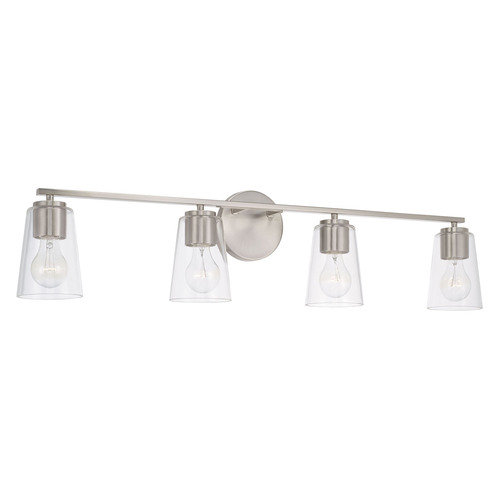 HomePlace by Capital Lighting Portman 4-Light Bath Light in Nickel by HomePlace by Capital Lighting 148641BN-537