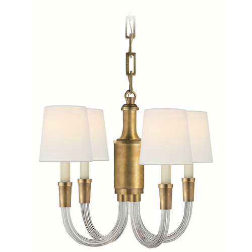 Visual Comfort Signature Collection Thomas OBrien Vivian Chandelier in Antique Brass by VC Signature TOB5031HABL