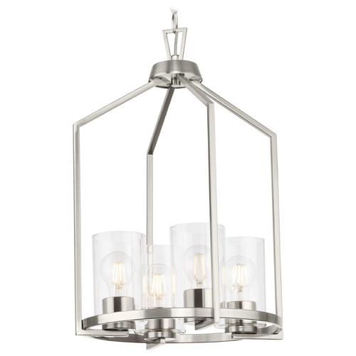 Progress Lighting Progress Lighting Bowman 1-Light Brushed Nickel Mini Pendant P500411-009