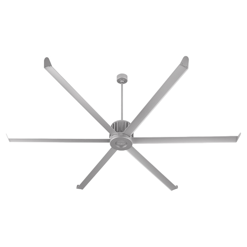 Enorme 100-Inch Outdoor Ceiling Fan in Nickel by Oxygen Lighting