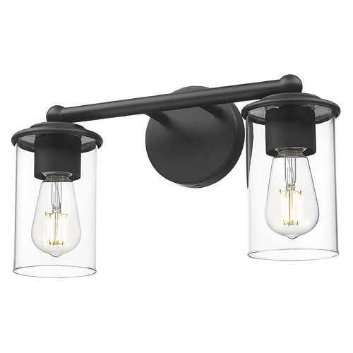 Z-Lite Thayer Matte Black Bathroom Light