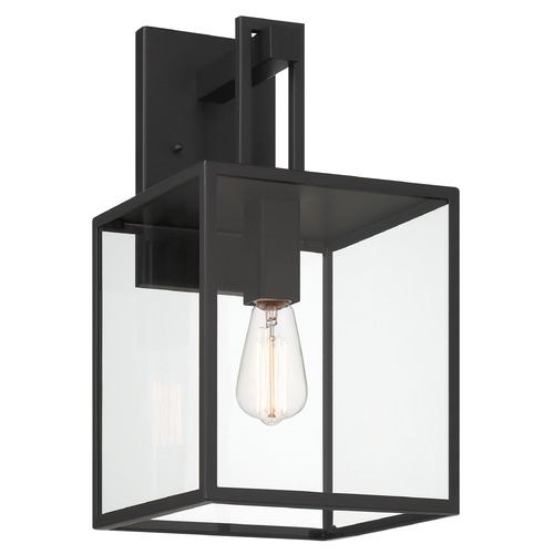 Designers Fountain Preston Matte Black Outdoor Wall Light