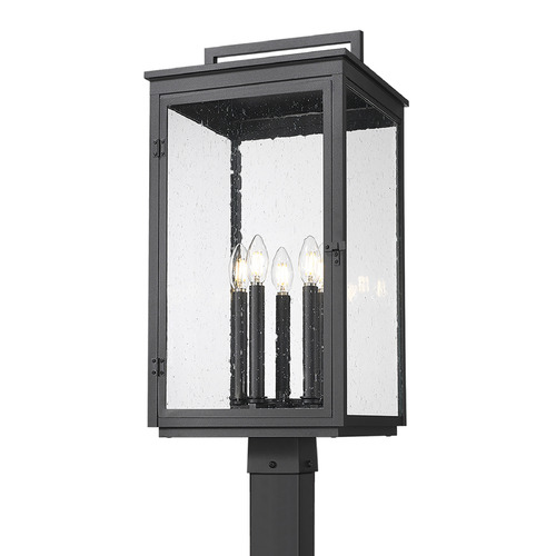 Z-Lite Hartwell Sand Black Post Light