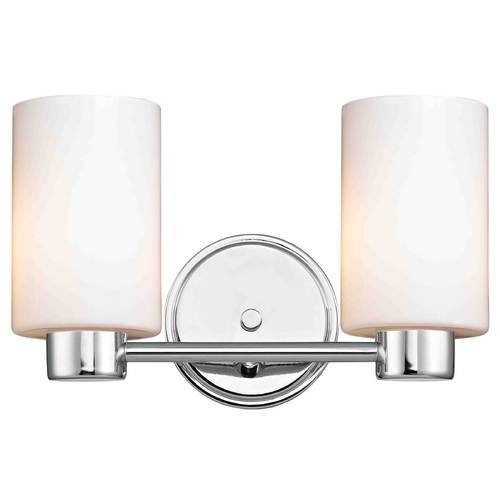 Design Classics Lighting Aon Fuse Chrome Bathroom Light 1802-26 GL1024C
