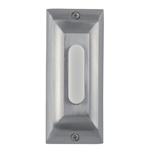 Die-Cast Builder's Plus Antique Pewter LED Doorbell Button by Craftmade Lighting