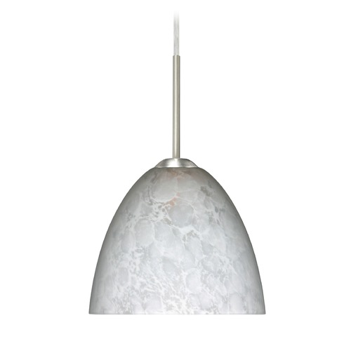 Besa Lighting Besa Lighting Sasha II Satin Nickel LED Mini-Pendant Light 1BT-757219-LED-SN