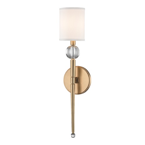 Rockland Aged Brass Sconce by Hudson Valley Lighting