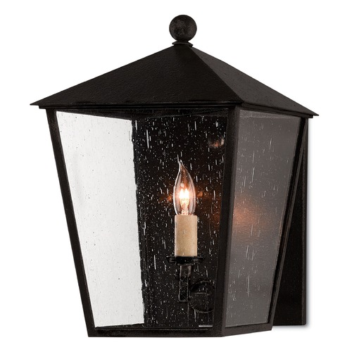 Currey and Company Lighting Bening 14.75-Inch Outdoor Wall Light in Midnight by Currey & Company 5500-0012