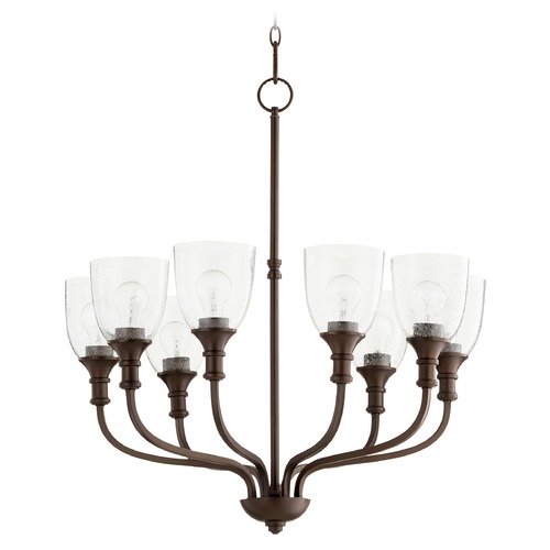 Quorum Lighting Richmond Oiled Bronze Chandelier by Quorum Lighting 6811-8-186