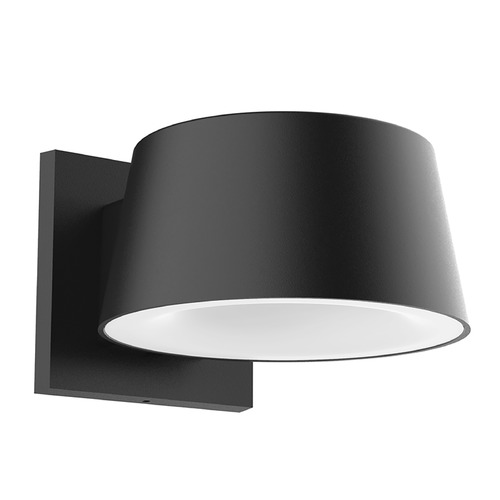 Kuzco Lighting Carson LED Outdoor Wall Light in Black with Glossy White Interior EW61806-BK