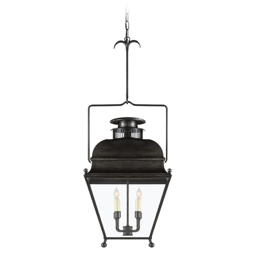 E.F. Chapman Holborn Small Lantern in Aged Iron by Visual Comfort Signature