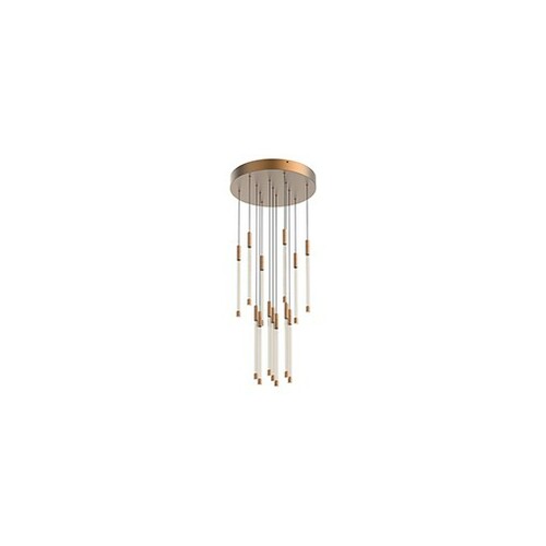 Motif Brushed Gold LED Multi-Light Pendant by Kuzco Lighting