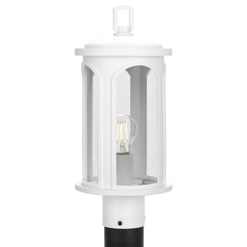 Progress Lighting Gables Satin White Post Light