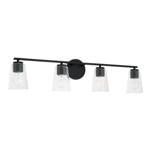 Portman 4-Light Bath Light in Black by HomePlace by Capital Lighting