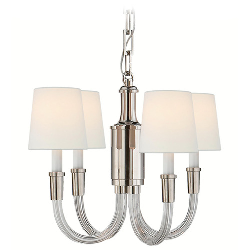 Thomas OBrien Vivian Chandelier in Polished Nickel by VC Signature
