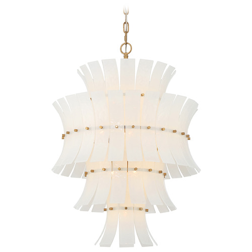 Crystorama Lighting Crystorama Lighting Abigail Aged Brass Chandelier ABI-2006-AG-WH