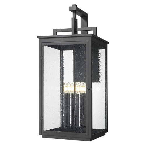 Z-Lite Z-Lite Hartwell Sand Black Outdoor Wall Light 5019XXL-BK