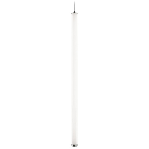 Afx Lighting Caden Satin Nickel LED Mini-Pendant Light with Cylindrical Shade