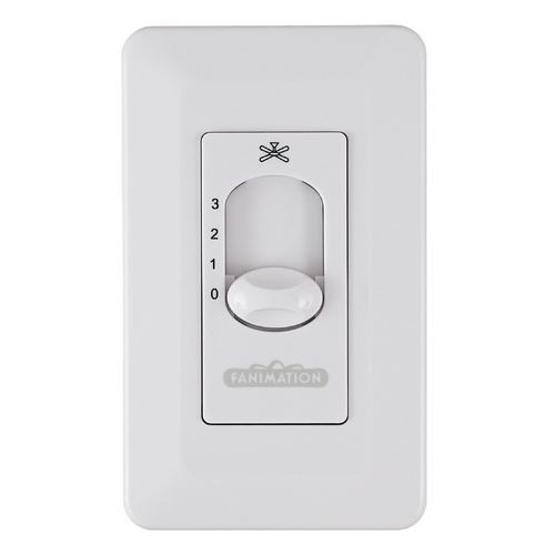 CW5WH Wall Control 2 in White by Fanimation Fans