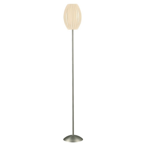 Lite Source Lighting Egg Satin Steel Floor Lamp by Lite Source Lighting LS-8875SS/WHT