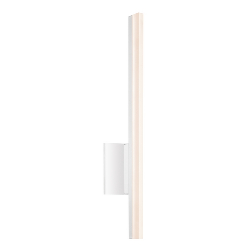 Stiletto LED Satin White LED Bathroom Light - Vertical Mounting Only by Sonneman Lighting