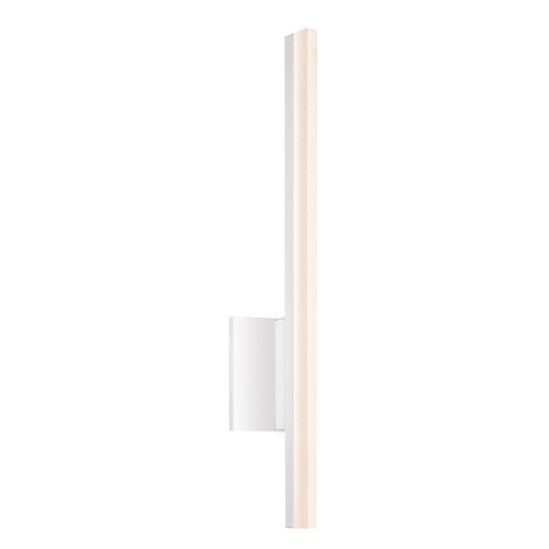 Sonneman Lighting Stiletto LED Satin White LED Bathroom Light - Vertical Mounting Only by Sonneman Lighting 2340.03-DIM