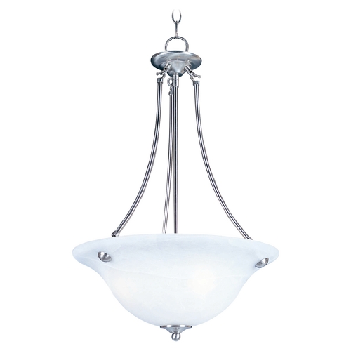 Maxim Lighting Malaga Satin Nickel Pendant by Maxim Lighting 2682FTSN